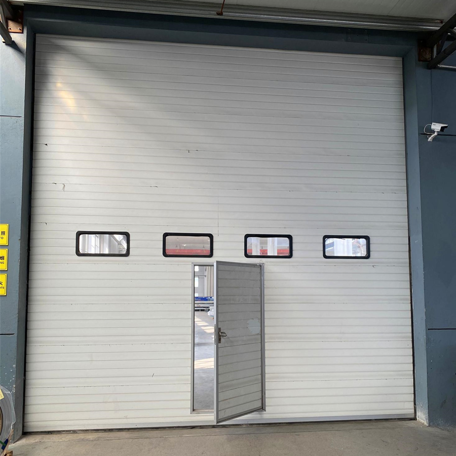 Industrial Automatic Vertical Lift Insulated Overhead Sectional Doors for Warehouse or Factory