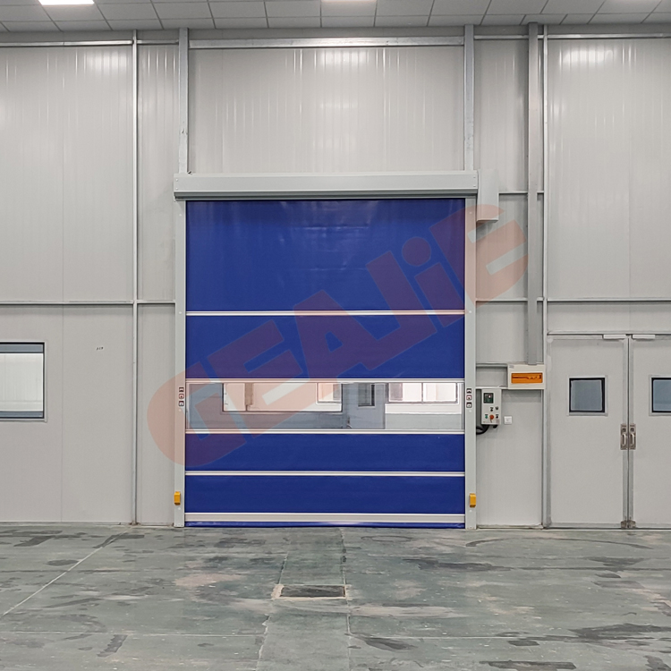 PVC High Speed Rapid Door for Workshop Cleanroom Dustproof Automatic Roll up Door