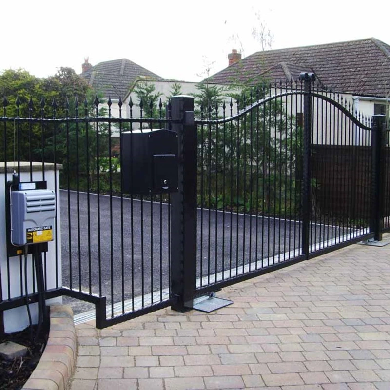 Double Swing Gate Driveway Gate Wrought Iron Gates Aluminum Gate