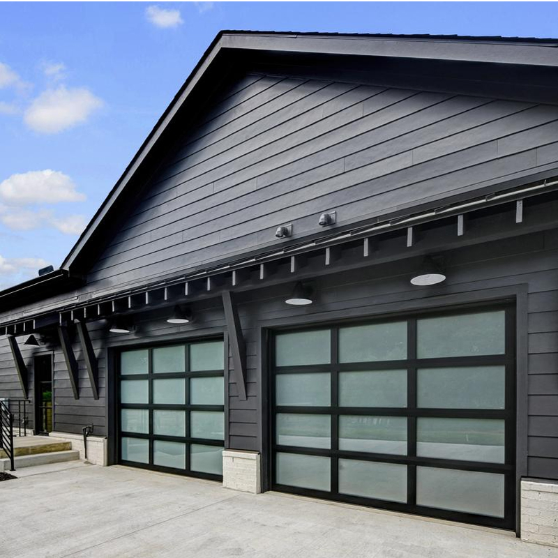 Panoramic Glass Garage Door Full View Panels for Stunning Curb Appeal