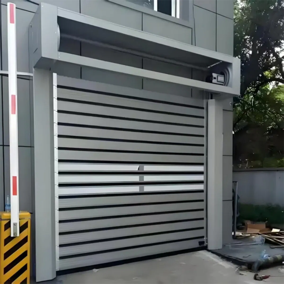 Modern High Speed Industrial Security Turbo Aluminum Spiral Roll up Metal Rolling Door