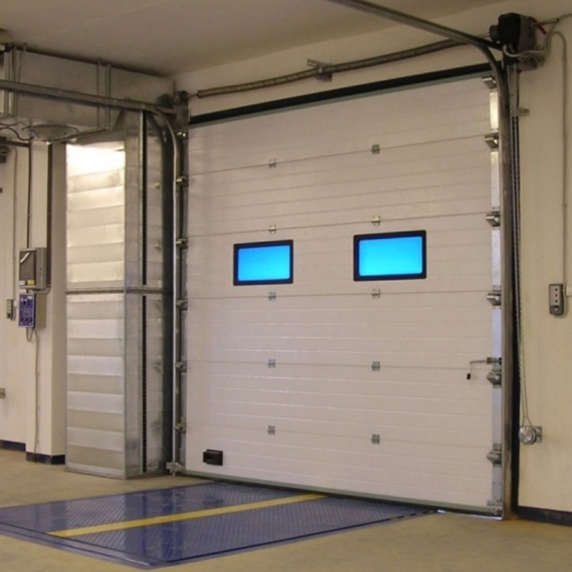 Industrial Automatic Thermal Insulated Sandwich Panel Steel Exterior Sectional Sliding Lifting Overhead Garage Door for Warehouse