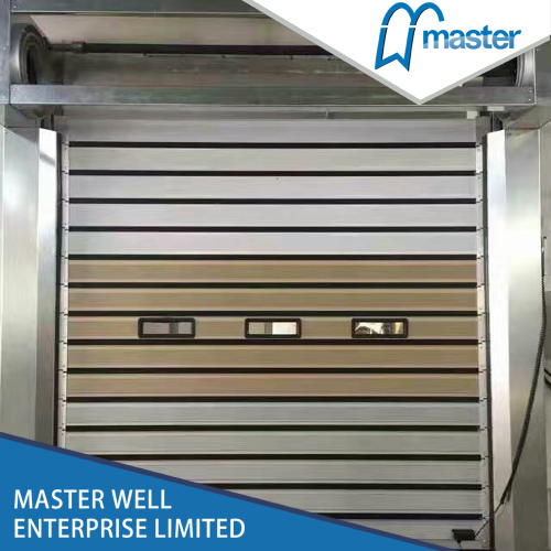High Speed Aluminum Spiral Roller Shutter PU Foamed Insulated Door