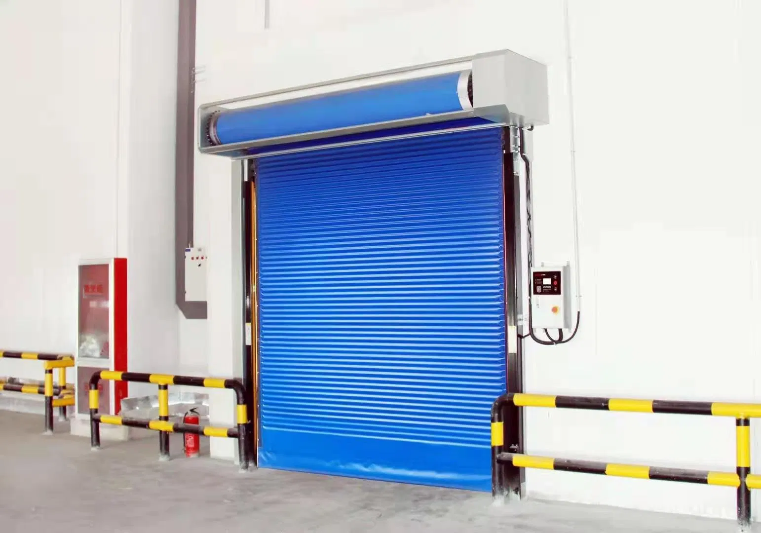 Clean Room Reset PVC Fabric Self Repairing Self Repairable Roll up Fast High Speed Overhead Rolling Shutter PVC Zipper Overhead Garage Door