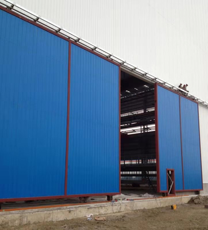 Exterior Vertical Lift Overhead Steel Sectional Industrial Door for Logistics or Warehouse