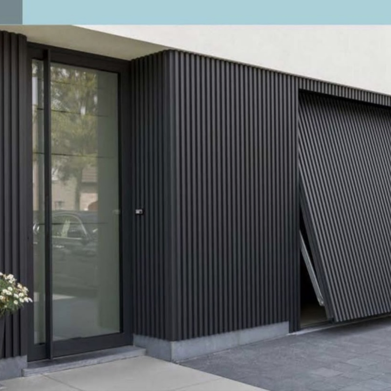 Precision Forging High Grade Aluminium Smart Concealed Frame Grille Garage Doors