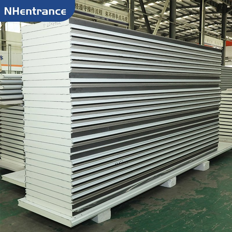 Industrial Grade High Strength Steel Sandwich Insulated Panel for Cold Storage Sectional Garage Door Panel