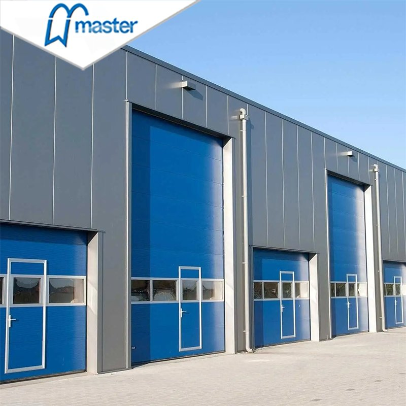 Commercial Automatic Overhead Steel Insulated Vertical Lift Metal Sectional Industrial Doors