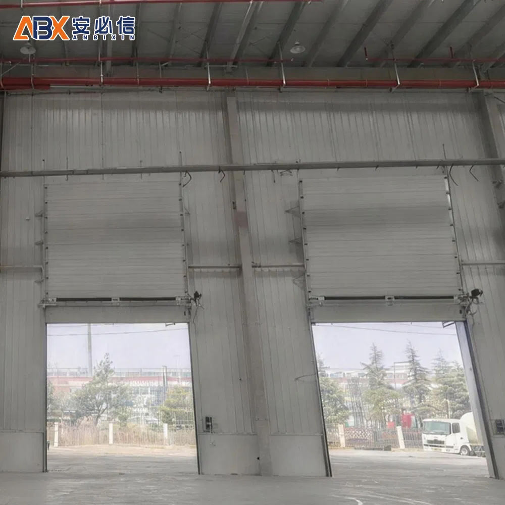 Heavy-Duty Industrial Vertical-Lift Insulated Sectional Garage Door for Logistics Buildings