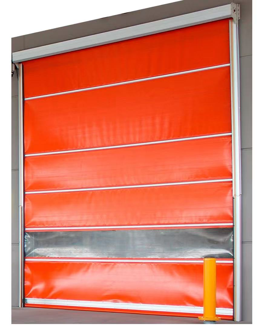 High-Speed Rapid Shutter Steel Door Waterproof Rolling Fast Metal Fire-Rated Roll Finished PVC Stainless Steel Main Material