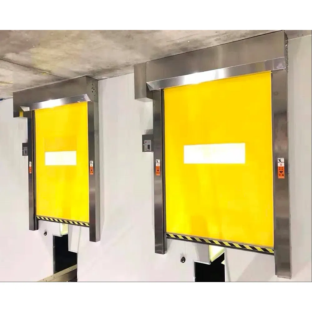 Motorized Safety Flexible Curtain Industrial PVC High Speed Automatic Roll up Rolling Door for Clean Room