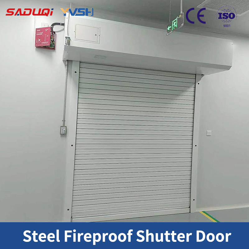 China Automatic Steel Fireproof Rolling Fire Rated Resistance Roller Shutter Door