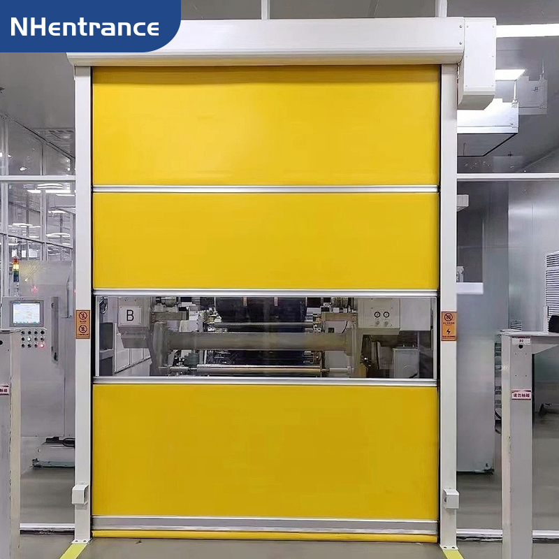 Factory Price Automatic Roll up Rapid Rolling Door for Cleanroom Applications with Remote Control High Speed PVC Door