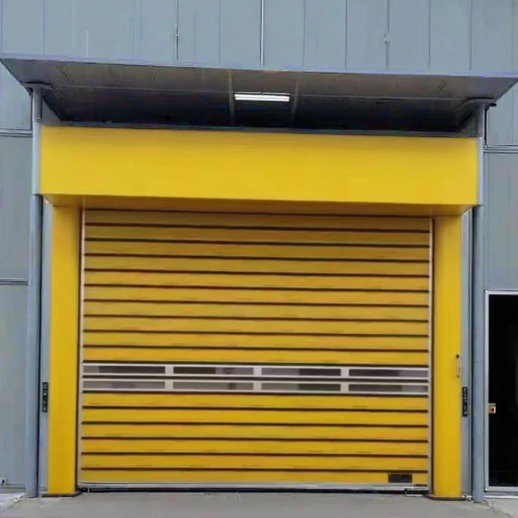 Industrial Automatic Roller Shutter Thermal Insulated Aluminum Alloy High-Speed Hard Spiral Door for Automobile Shop Factory