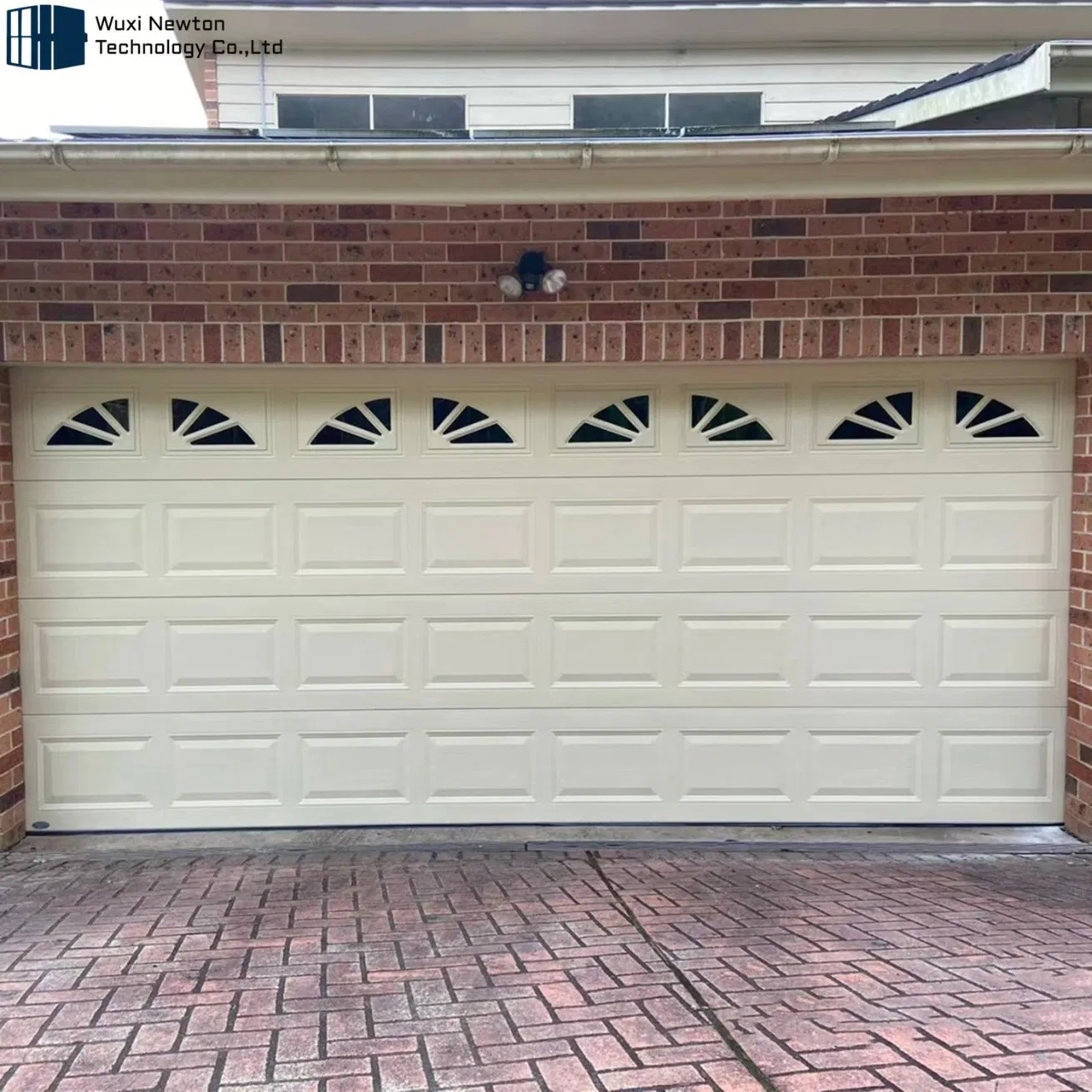 Newton Aluminum Steel PU Foam Sandwich Panel Insulated Automatic Sectional Garage Door