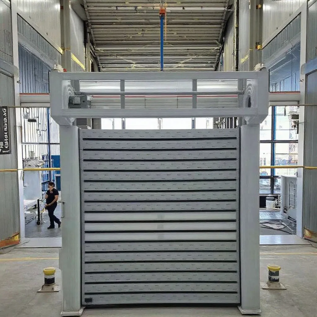 Aluminum Garage Intelligent High Speed Spiral Door with Manual Buttons Fast Roller Shutter Industrial Doors