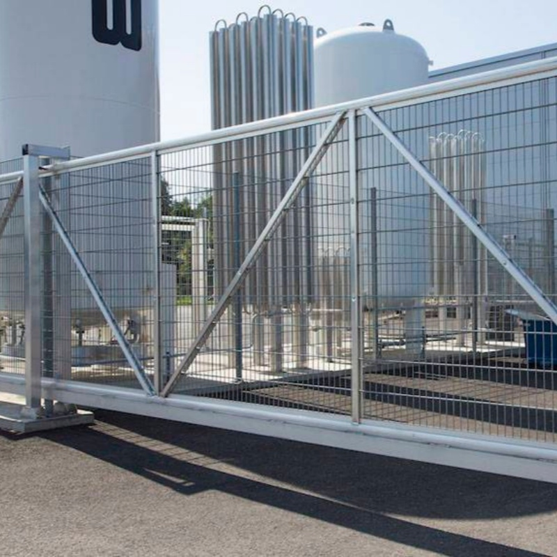 Wrought Iron Fence Double Steel Single Gate/Double Swing Driveway Gate