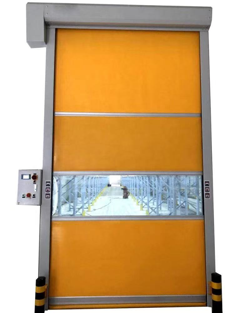 High-Speed Rapid Shutter Steel Door Waterproof Rolling Fast Metal Fire-Rated Roll Finished PVC Stainless Steel Main Material