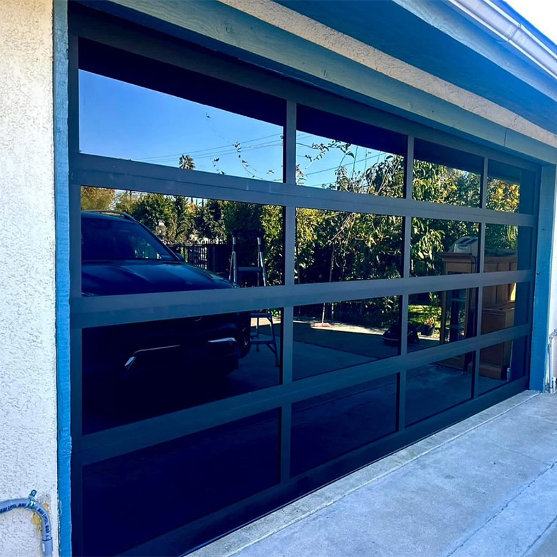 Panoramic Glass Garage Door Full View Panels for Stunning Curb Appeal
