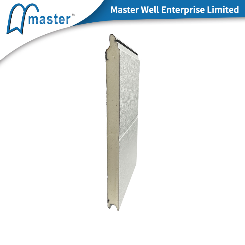 PU Foamed Finger Protection Sectional Sandwich Galvanized Garage Panel Insulated Garage Door Panel