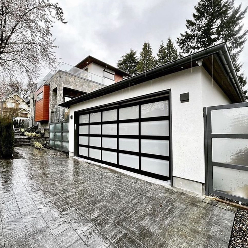 Panoramic Glass Garage Door Full View Panels for Stunning Curb Appeal