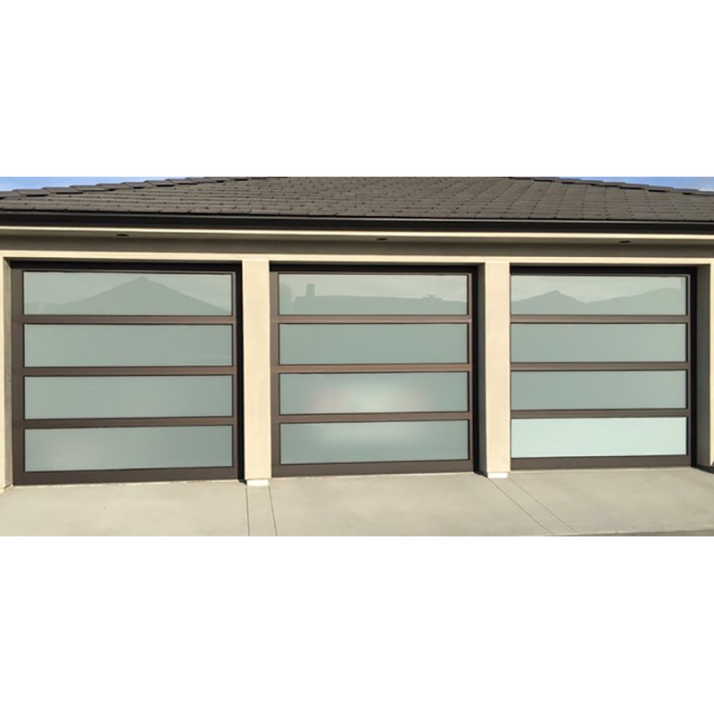Prima Panoramic Glass Garage Door Full-View Design for Contemporary Homes