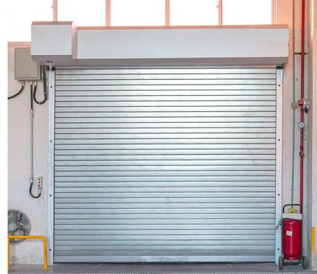 Industrial Exterior Interior Fire Safety Rolling Security Safety Roller Shutter Rolling Galvanized Steel Foamed Motorized Fire Rated Fireproof Industrial Doors