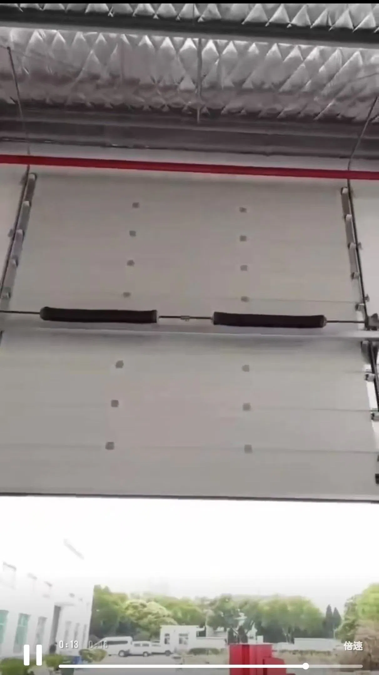 Steel Insulated Vertical Lifting Sliding Roll up Metal Sectional Automatic Industrial Overhead Lift Door for Warehouse