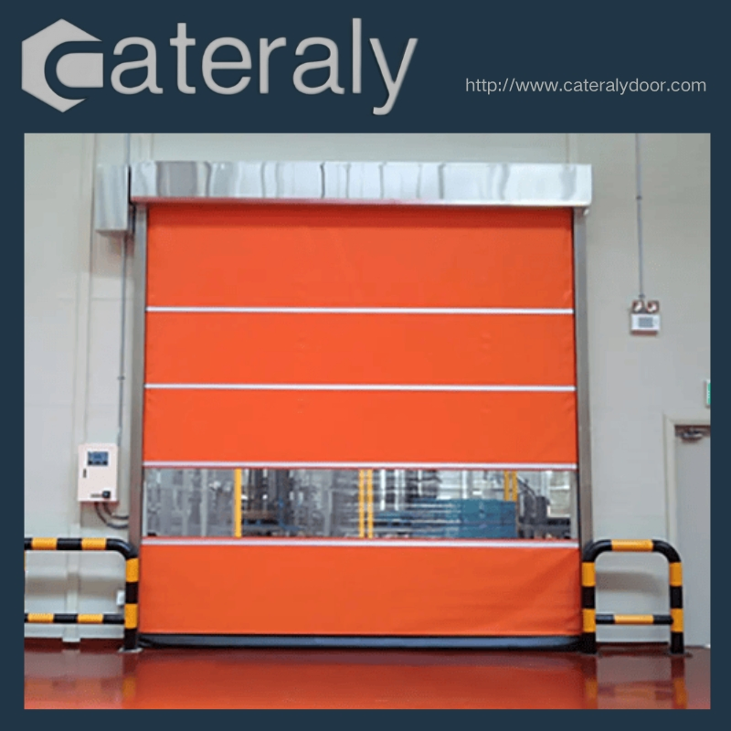 High Quality Flexible Fabric Waterproof Industrial Clean Room Action Rapid Rolling Delivery Fast Roll up PVC High Speed Door for Car Wash or Workshop Warehouse
