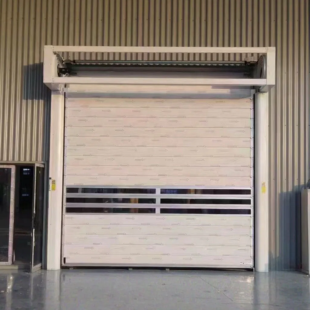 Aluminum Garage Intelligent High Speed Spiral Door with Manual Buttons Fast Roller Shutter Industrial Doors