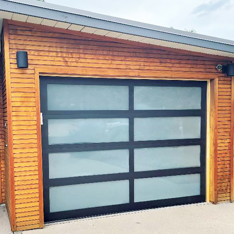 Prima Panoramic Glass Garage Door Full-View Design for Contemporary Homes