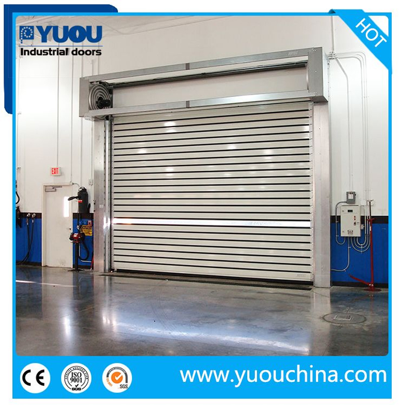 Modern Automatic Good Quality Aluminum Alloy Metal Thermal Insulated Rapid Acting Rolling Fast Roller Shutter High Speed Spiral Dock Door