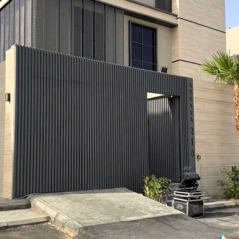 Precision Forging High Grade Aluminium Smart Concealed Frame Grille Garage Doors