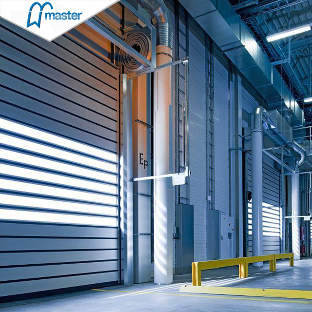 High Speed Aluminum Spiral Roller Shutter PU Foamed Insulated Door