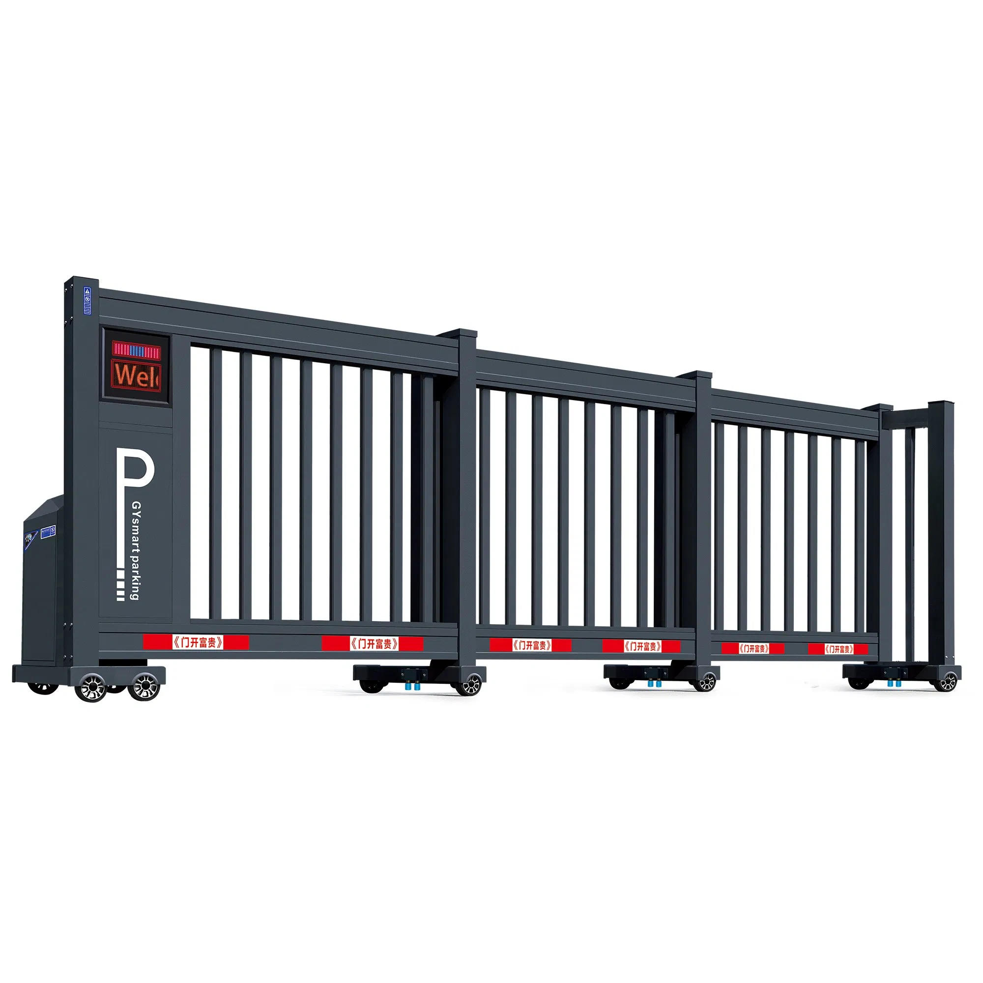 Xgy Wholesale Factory Telescopic Fence Smart Electric Motor Opener Driveway Segment Door Automation Aluminium Automatic Sliding Gate