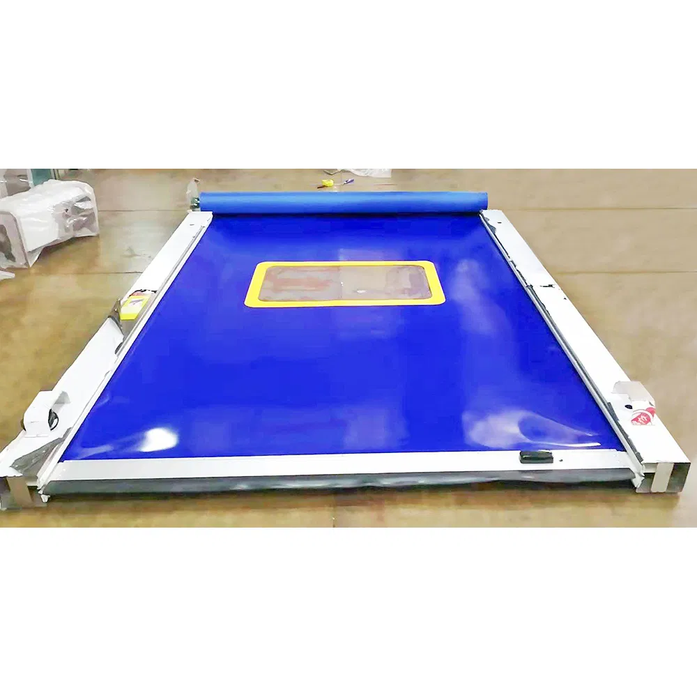 Motorized Safety Flexible Curtain Industrial PVC High Speed Automatic Roll up Rolling Door for Clean Room