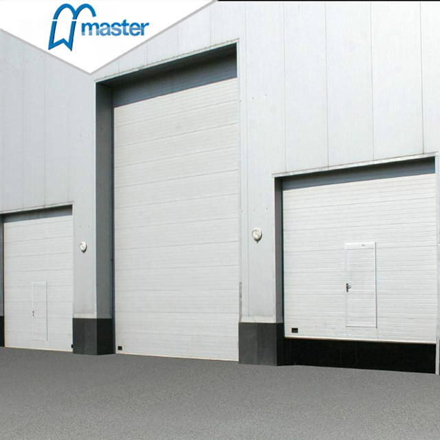 Commercial Automatic Overhead Steel Insulated Vertical Lift Metal Sectional Industrial Doors
