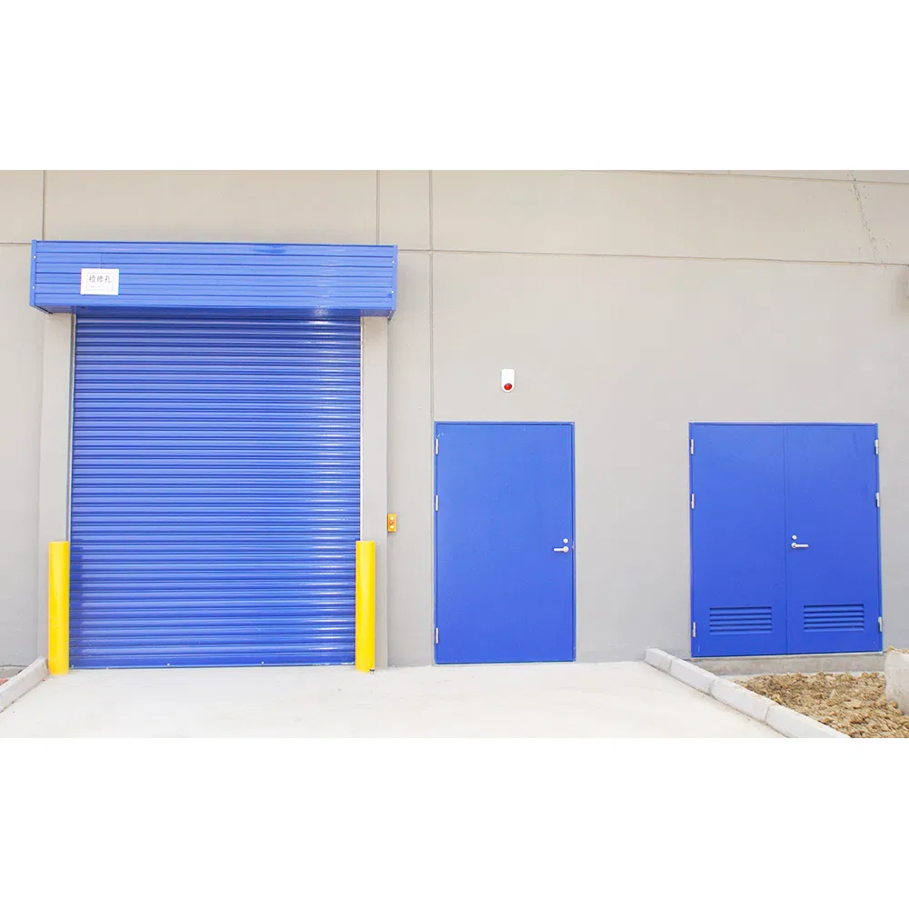 Industrial Galvanized Steel Security Fast Stainless Steel Aluminum Alloy Roller-up Metal Rolling Fireproof Fire-Rated Fire Safety Roller Shutter Exterior Doors