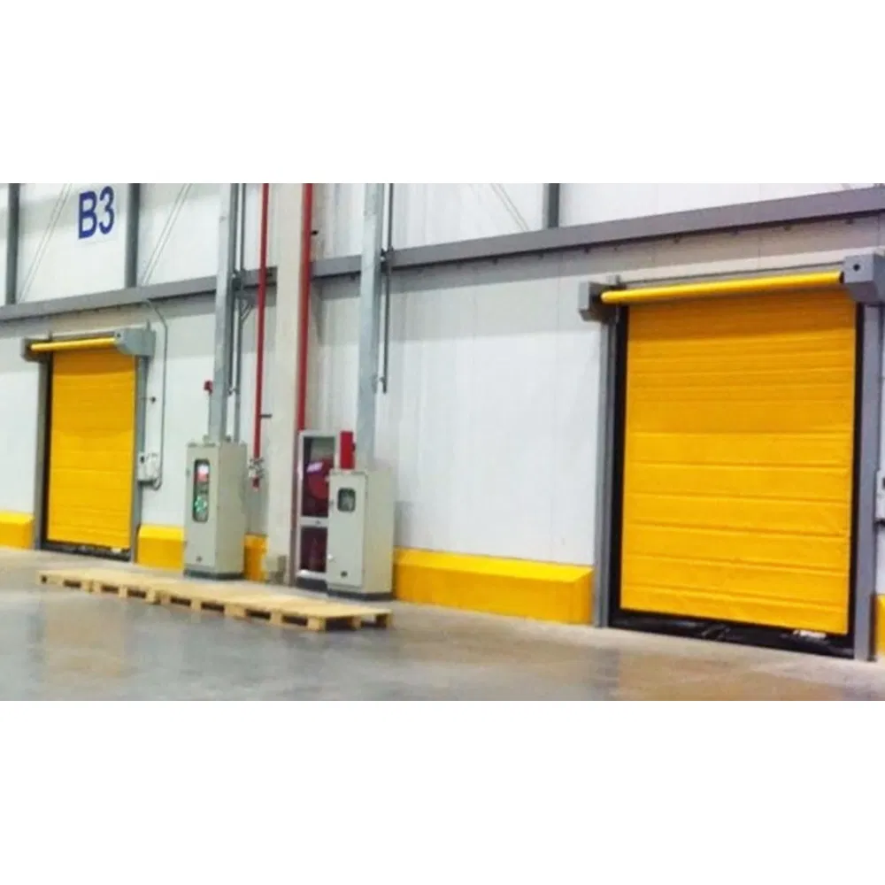 Clean Room Reset PVC Fabric Self Repairing Self Repairable Roll up Fast High Speed Overhead Rolling Shutter PVC Zipper Overhead Garage Door