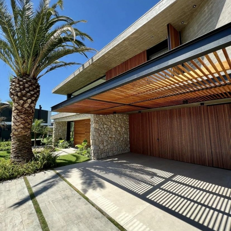 Precision Forging High Grade Aluminium Smart Concealed Frame Grille Garage Doors