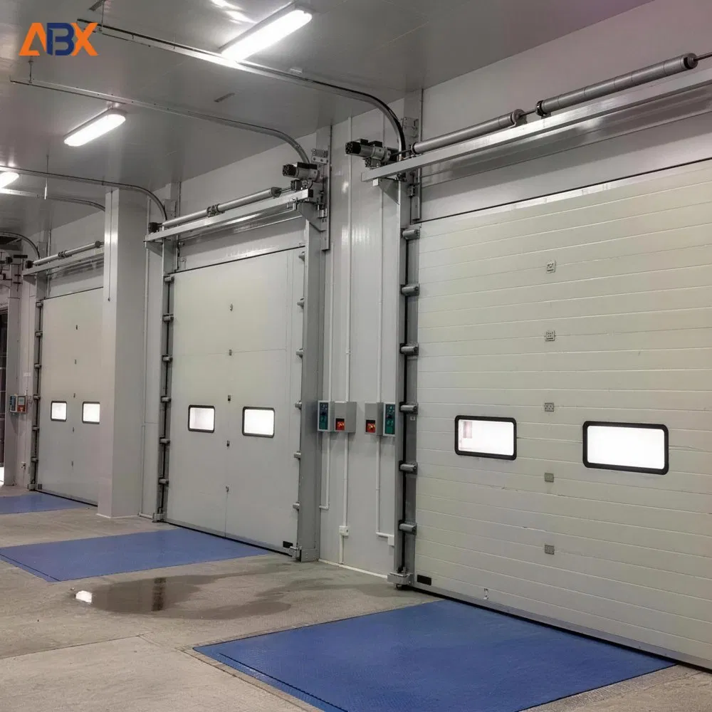 Modern Industrial Vertical Sectional Overhead Aluminum Alloy Electric Lift Gate High-Quality Door