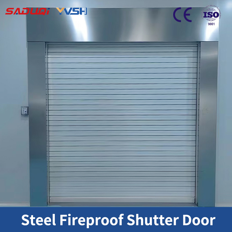 China Automatic Steel Fireproof Rolling Fire Rated Resistance Roller Shutter Door