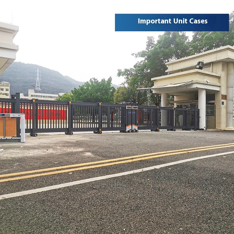 Factory Direct Aluminum Segment Sliding Windproof Design Hospital Automatic Telescopic Straight Gate