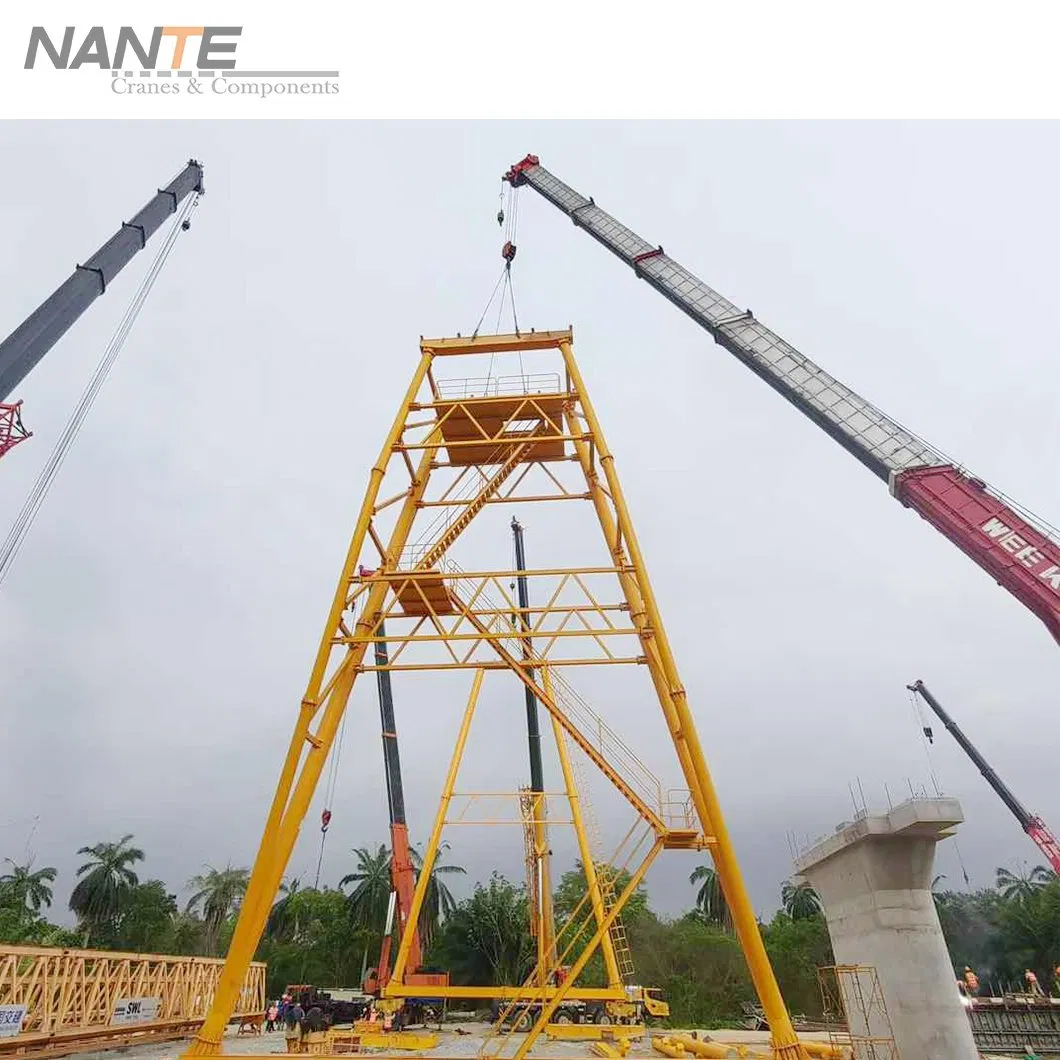 33m Span Truss Beam Single Girder Gantry Crane 90 Ton