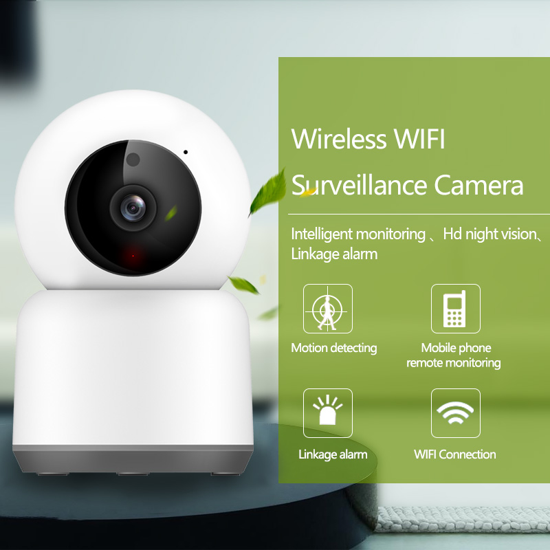 Smart Home WiFi 360-Degree Panoramic Wireless IR Security Camera 2MP Dome Camera CMOS Sensor SD Card Storage Indoor Use IP Camera