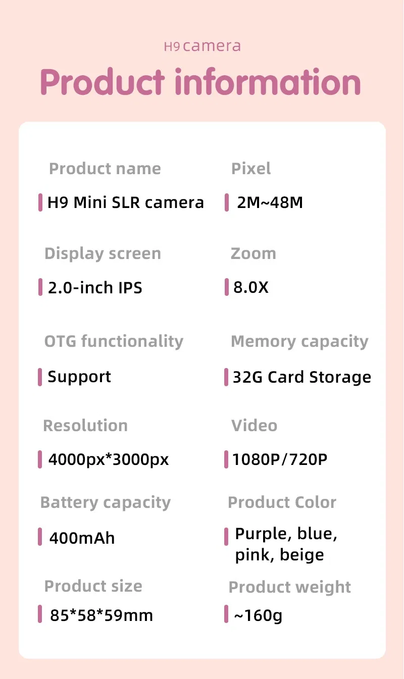 Children's Digital Camera 12