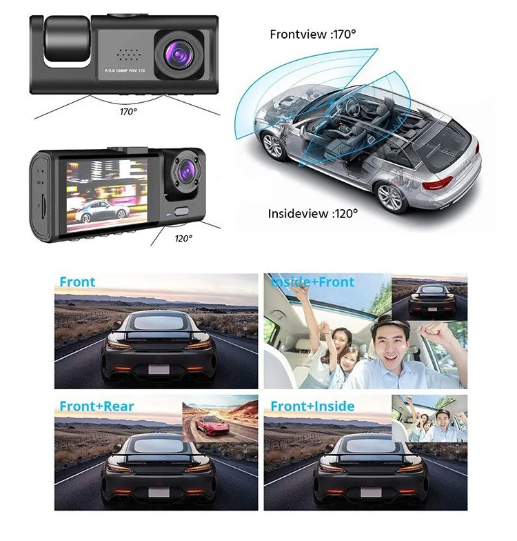 Dual Lens Dash Cam View 2