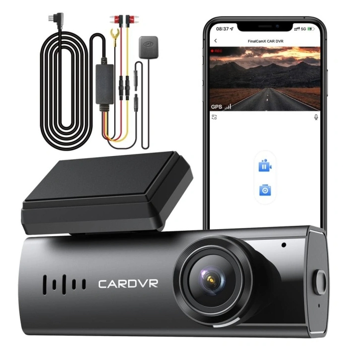 Ultra HD Front Dash Camera with GPS Tracking and Night Vision
