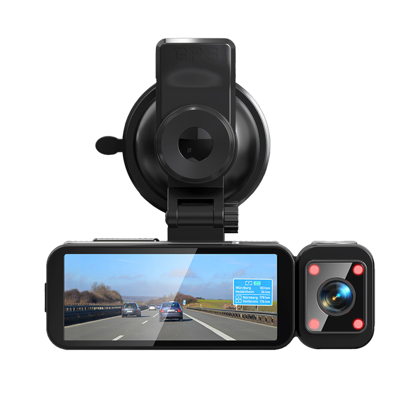 3-Way Car Dash Camera with WiFi APP and Reverse Function Best Dashcam