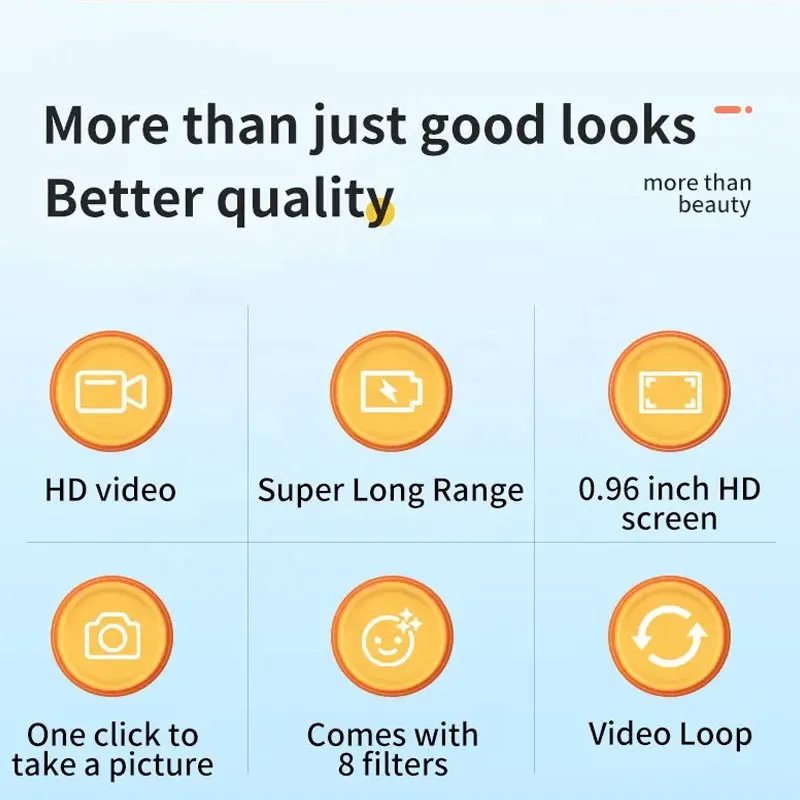 Compact 1080P Mini Action Camera for Kids Adventures